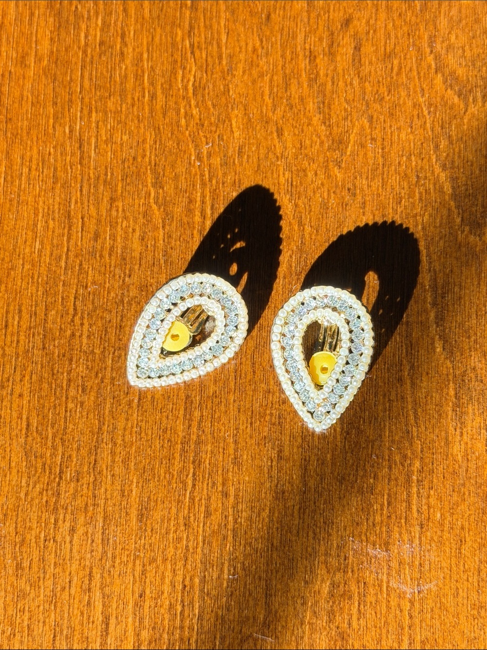 Vintage clip on earrings